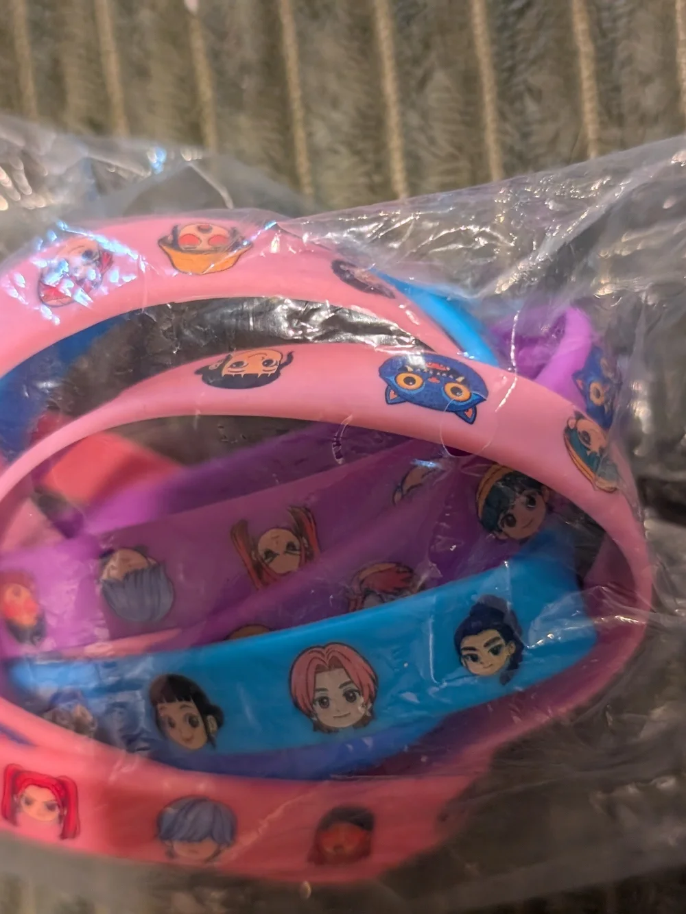 🦋 K-pop Demon Hunters Silicone Character Braclets